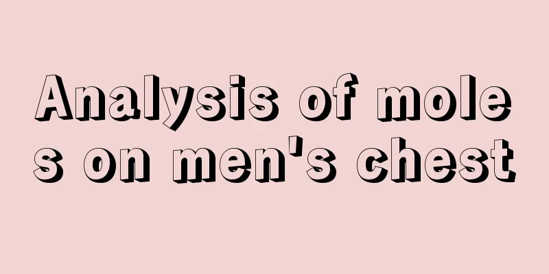 Analysis of moles on men's chest