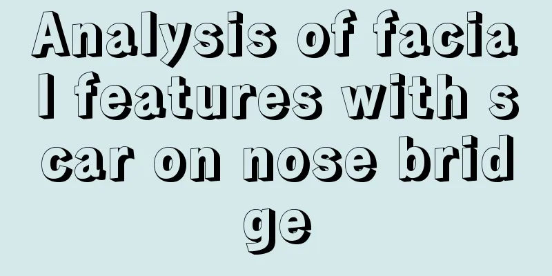 Analysis of facial features with scar on nose bridge