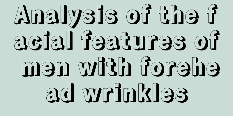 Analysis of the facial features of men with forehead wrinkles