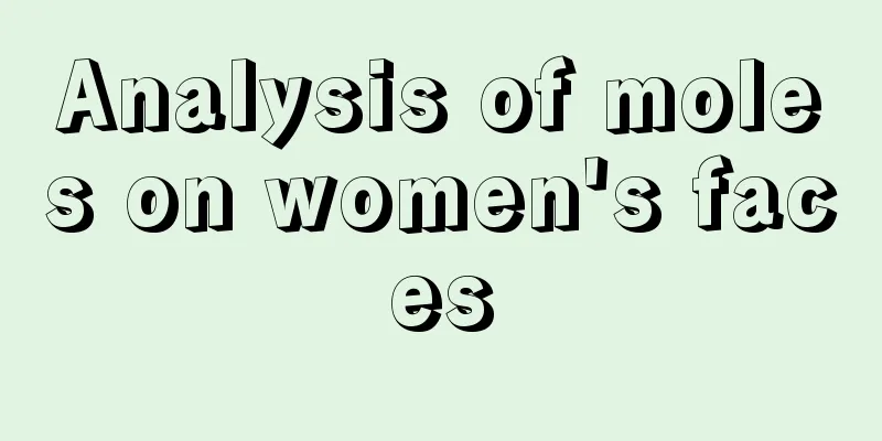 Analysis of moles on women's faces