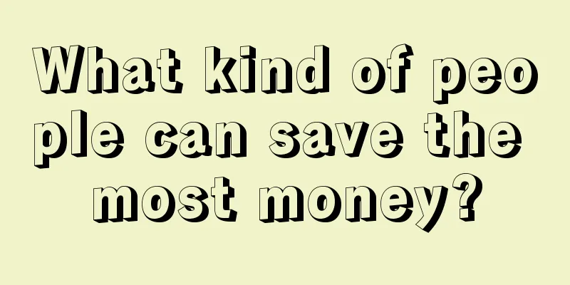 What kind of people can save the most money?