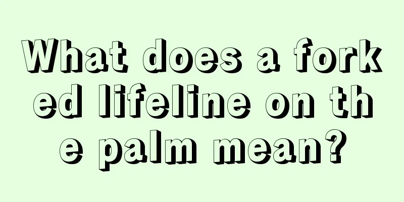 What does a forked lifeline on the palm mean?