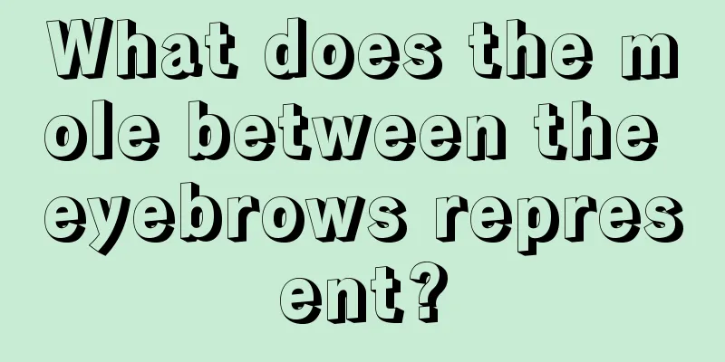 What does the mole between the eyebrows represent?