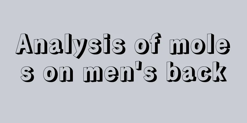 Analysis of moles on men's back