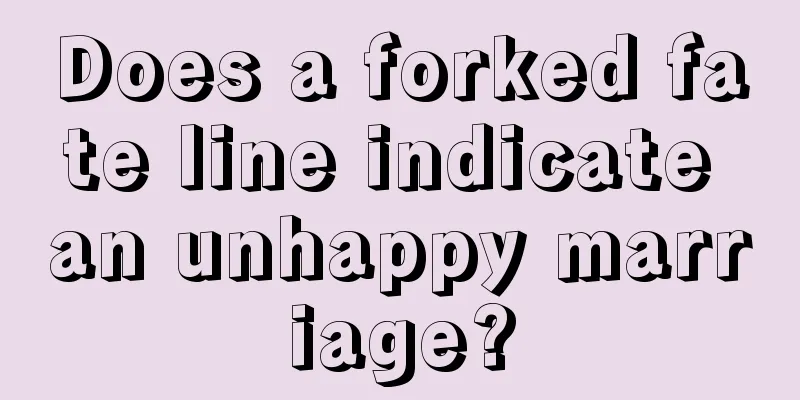 Does a forked fate line indicate an unhappy marriage?