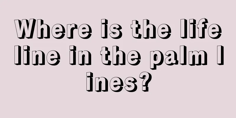Where is the lifeline in the palm lines?