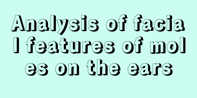 Analysis of facial features of moles on the ears