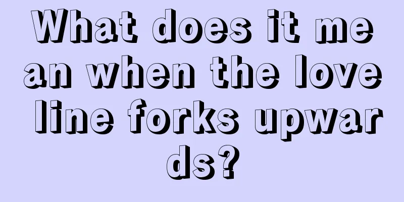What does it mean when the love line forks upwards?