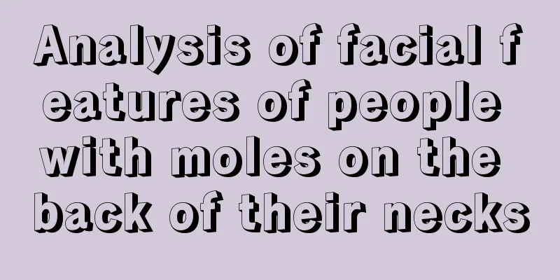 Analysis of facial features of people with moles on the back of their necks