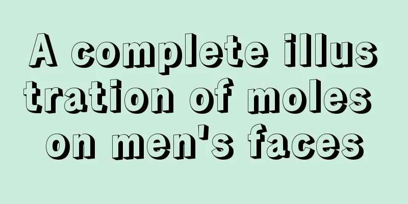A complete illustration of moles on men's faces