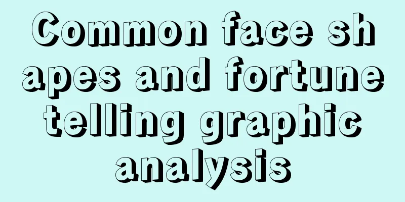 Common face shapes and fortune telling graphic analysis