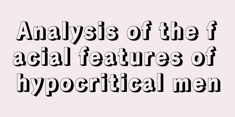 Analysis of the facial features of hypocritical men