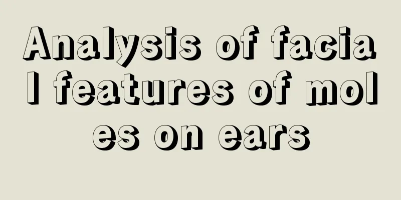 Analysis of facial features of moles on ears