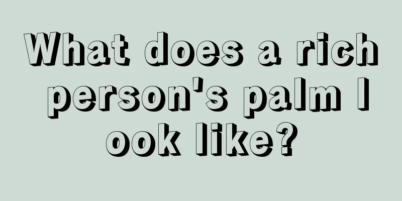 What does a rich person's palm look like?