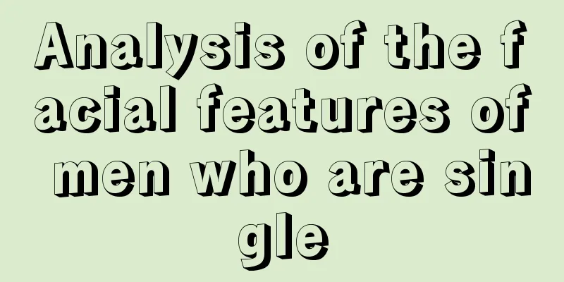 Analysis of the facial features of men who are single