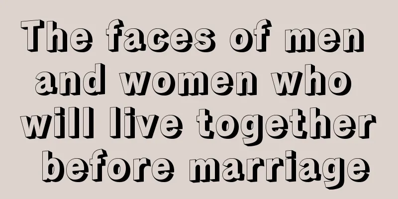 The faces of men and women who will live together before marriage