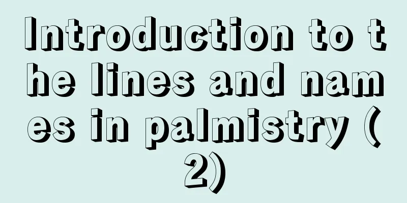 Introduction to the lines and names in palmistry (2)