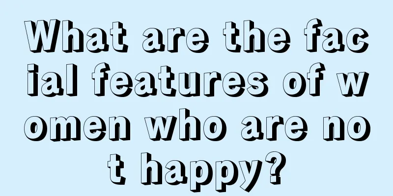 What are the facial features of women who are not happy?