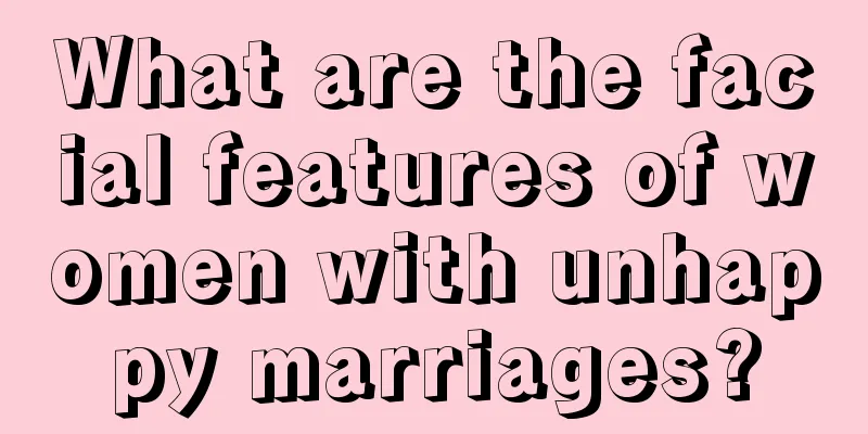 What are the facial features of women with unhappy marriages?
