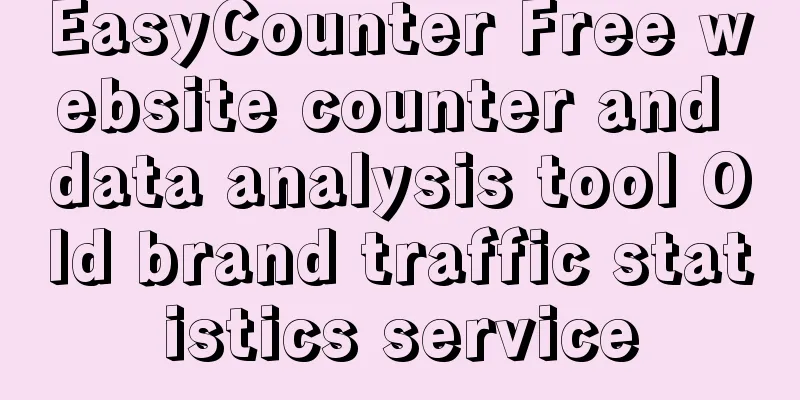 EasyCounter Free website counter and data analysis tool Old brand traffic statistics service