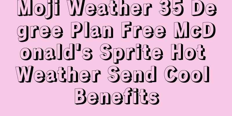 Moji Weather 35 Degree Plan Free McDonald's Sprite Hot Weather Send Cool Benefits