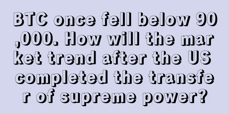 BTC once fell below 90,000. How will the market trend after the US completed the transfer of supreme power?