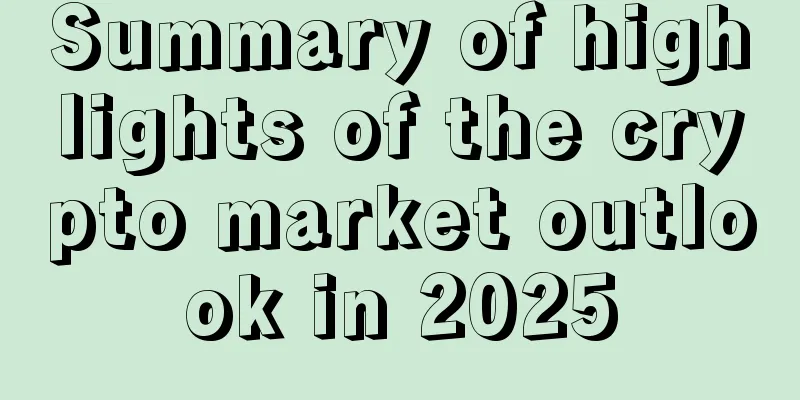 Summary of highlights of the crypto market outlook in 2025
