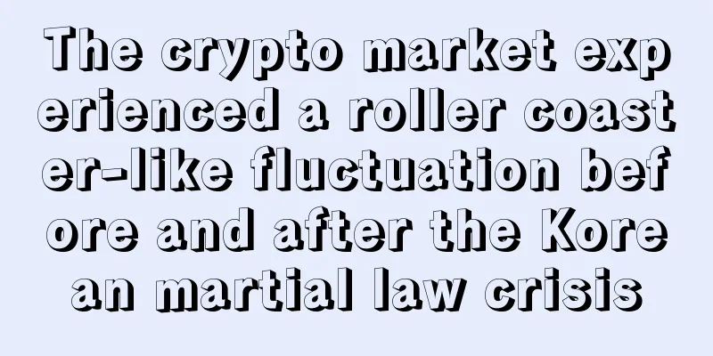The crypto market experienced a roller coaster-like fluctuation before and after the Korean martial law crisis