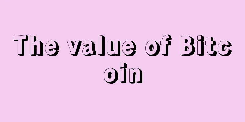 The value of Bitcoin
