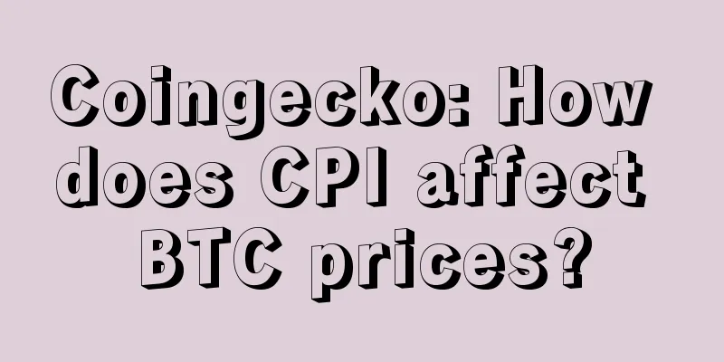 Coingecko: How does CPI affect BTC prices?