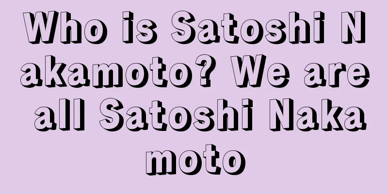 Who is Satoshi Nakamoto? We are all Satoshi Nakamoto