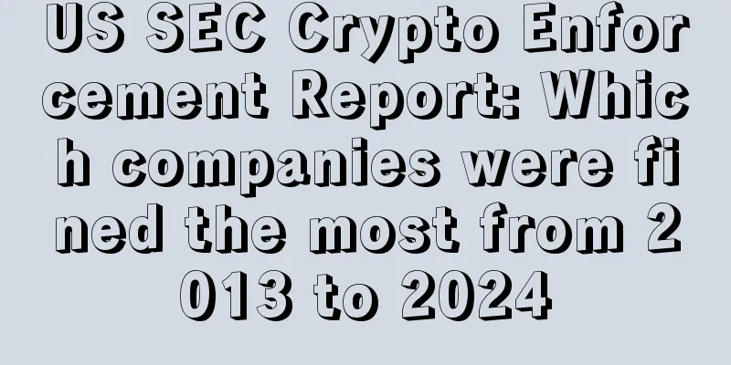 US SEC Crypto Enforcement Report: Which companies were fined the most from 2013 to 2024