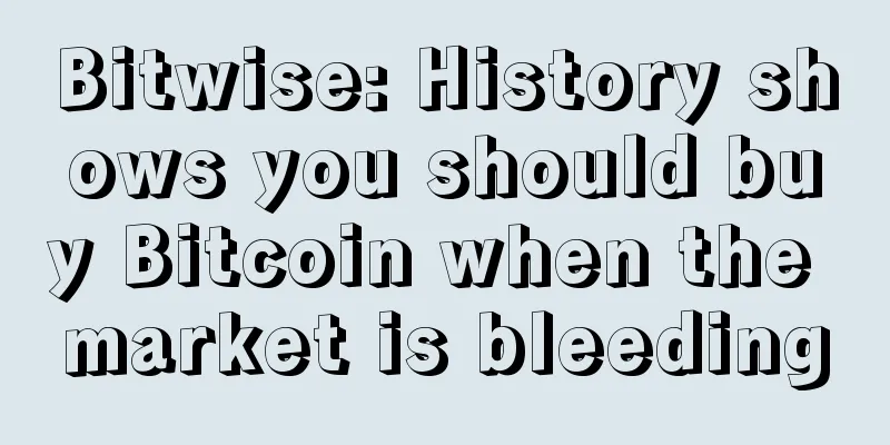 Bitwise: History shows you should buy Bitcoin when the market is bleeding