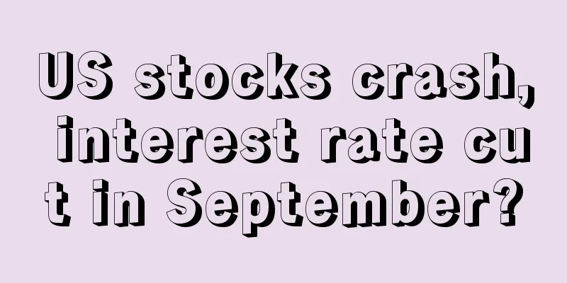 US stocks crash, interest rate cut in September?