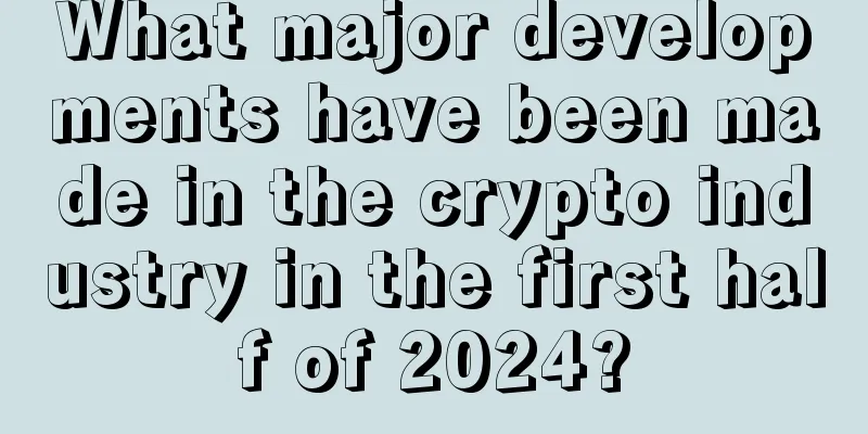 What major developments have been made in the crypto industry in the first half of 2024?