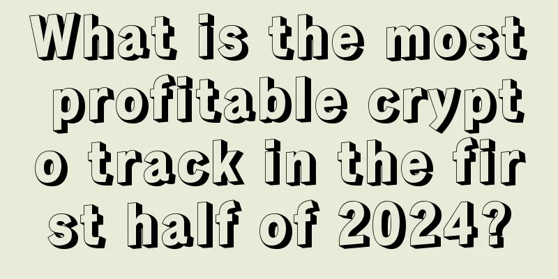 What is the most profitable crypto track in the first half of 2024?
