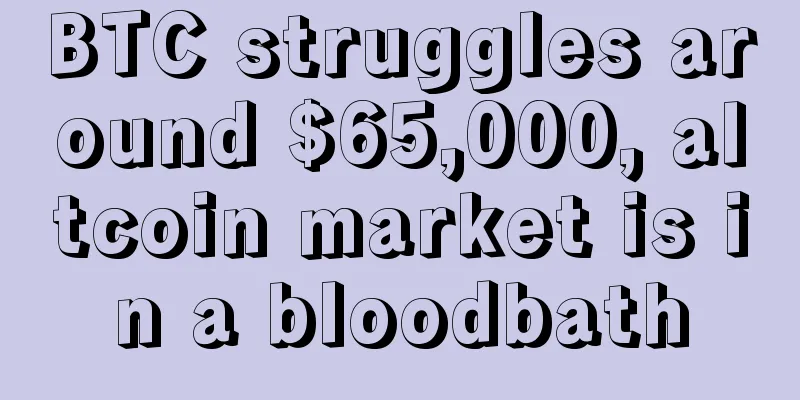 BTC struggles around $65,000, altcoin market is in a bloodbath