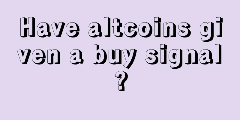 Have altcoins given a buy signal?