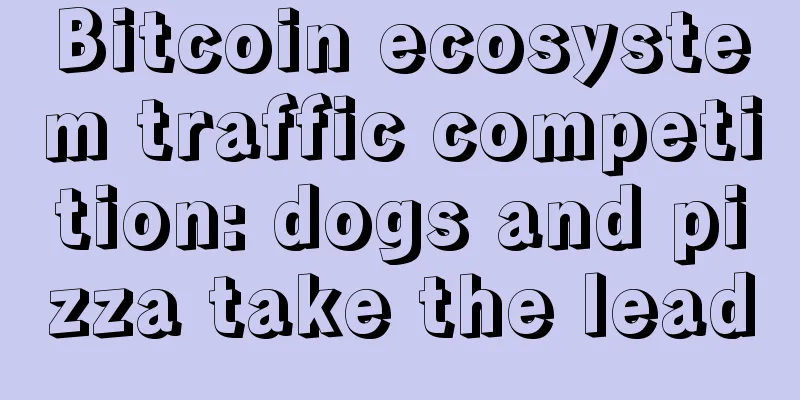 Bitcoin ecosystem traffic competition: dogs and pizza take the lead