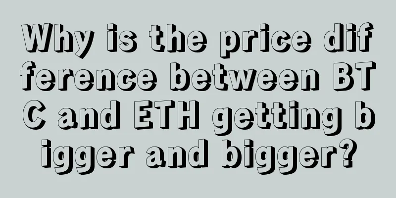 Why is the price difference between BTC and ETH getting bigger and bigger?
