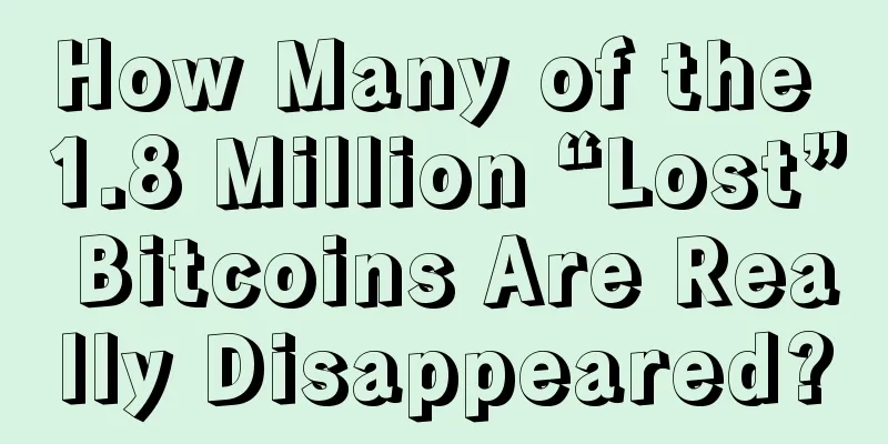 How Many of the 1.8 Million “Lost” Bitcoins Are Really Disappeared?