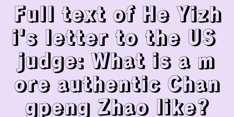 Full text of He Yizhi's letter to the US judge: What is a more authentic Changpeng Zhao like?