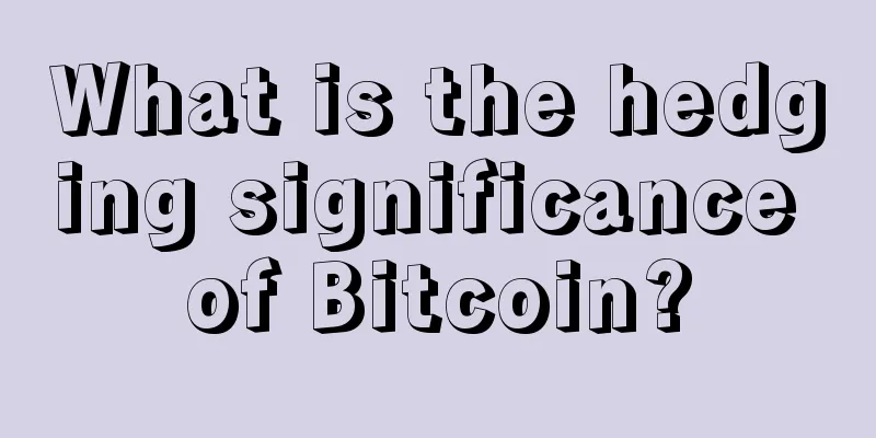 What is the hedging significance of Bitcoin?