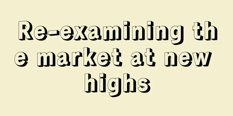 Re-examining the market at new highs