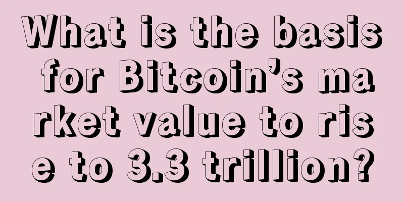 What is the basis for Bitcoin’s market value to rise to 3.3 trillion?
