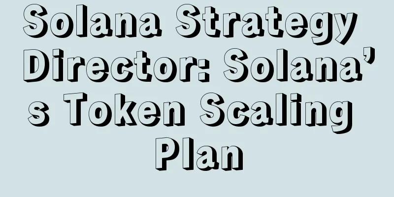 Solana Strategy Director: Solana’s Token Scaling Plan