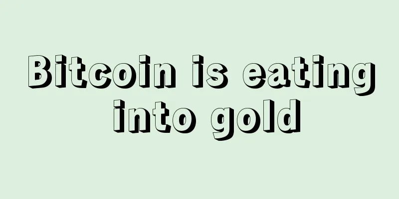 Bitcoin is eating into gold
