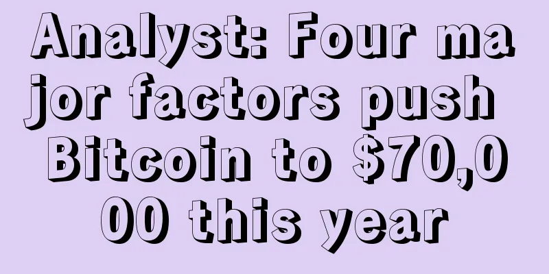 Analyst: Four major factors push Bitcoin to $70,000 this year