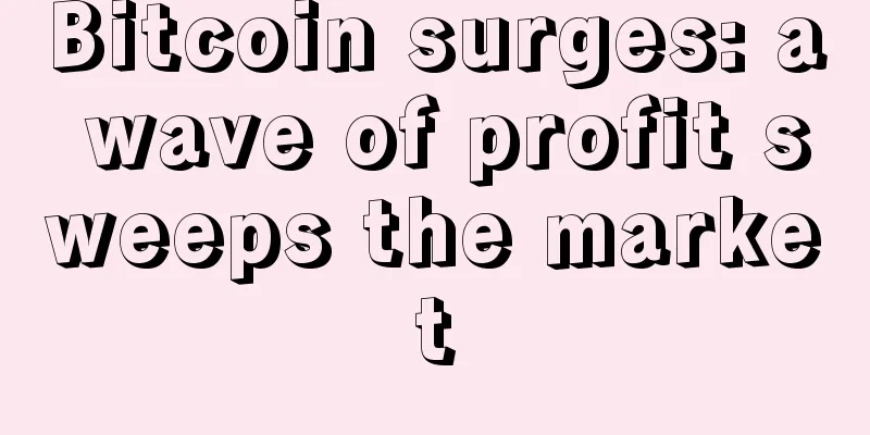 Bitcoin surges: a wave of profit sweeps the market