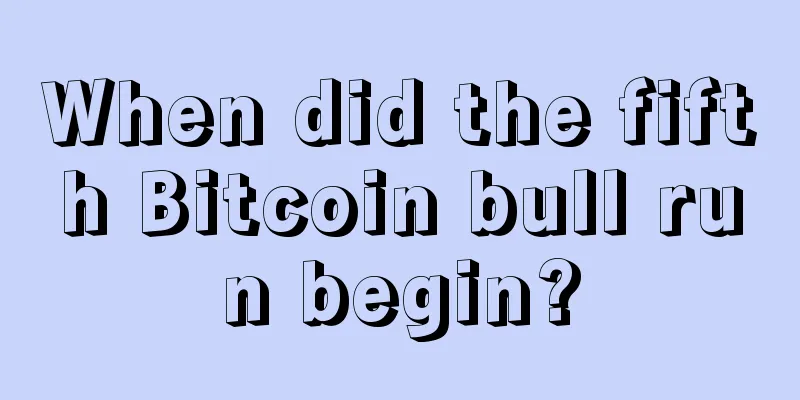 When did the fifth Bitcoin bull run begin?